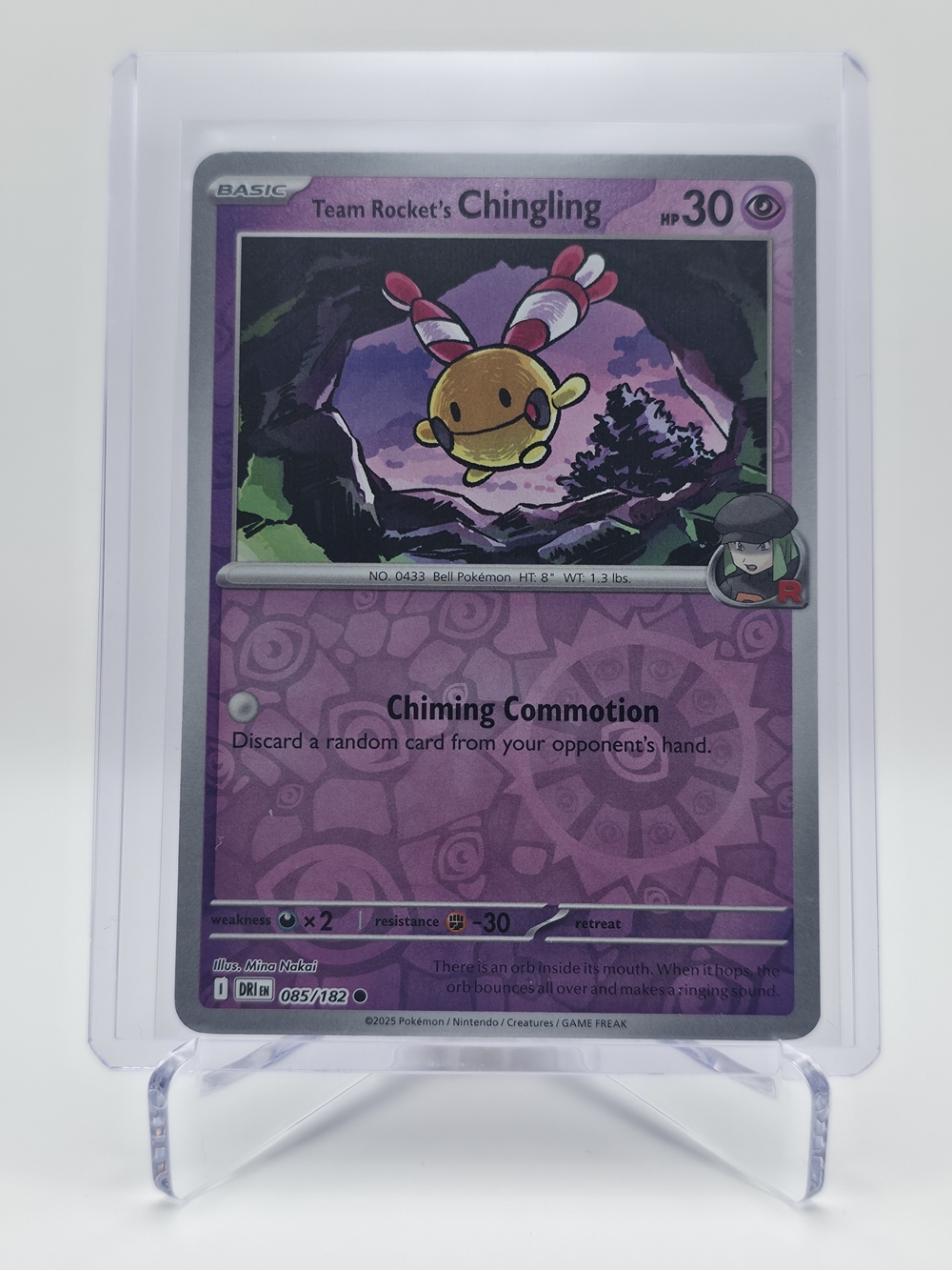 Pokémon TCG - Team Rocket's Chingling - Destined Rivals - Reverse Holo - 085/182